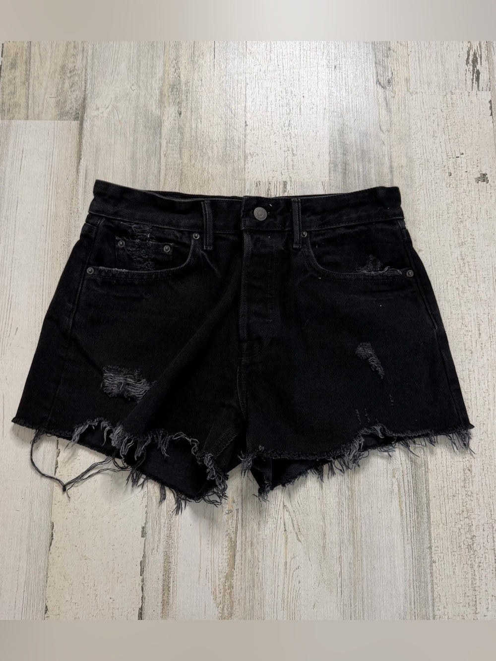 GRLFRND x Revolve Helena Denim Shorts in Moonlight Size 26